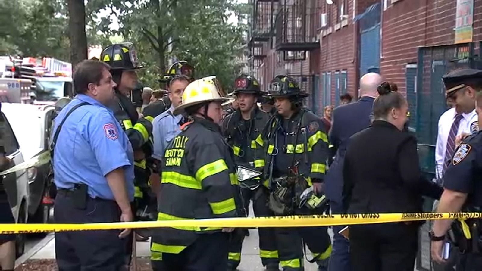 Cops outside the facility at Bronx (Image via Associated News)
